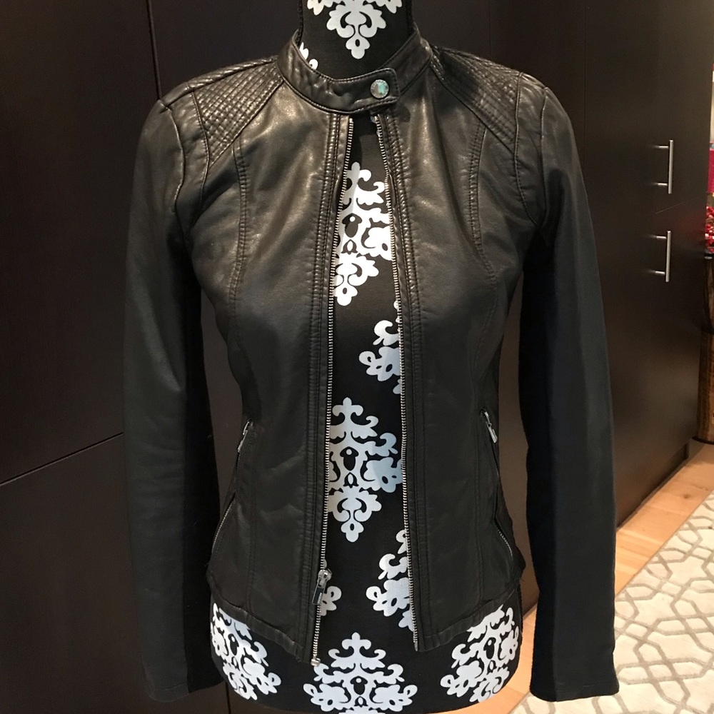 Faux leather jacket